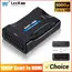 1080P SCART To HDMI-compatible with Supply Cable Audio Video Upscale Adapter Converter Plug and Play for HDTV Sky Box STB DVD