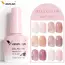 Venalisa Color Nail Gel Polish Kit  Jelly Pink Semi-transparent HEMA FREE Self Leveling Nude Natural Pink Nail Manicure Set