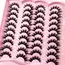 20pairs 5D Fluffy Eyelashes D Curl Lashes Thick Cat Eye Lashes Soft Wispy 8D Volume Fake Eyelash Extension Makeup