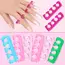 Silicone Toe Spreaders for Nail Polish Application 2pcs Soft Finger Toe Separators 2.6*9.2cm Soft Gel Toe Spacers Nail Tools RT%
