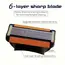 6-layer Manual Razor Set, 1 Handle With4/8/12/16/24 Refills Stainless Steel Manual Shave Razors For Daily Face Care