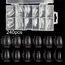 240Pcs/Box Half Matte XXS Almond Nail Tips Full Cover Soft Gel False Artificial Nails Extension Perfect for Extra Short Nail Beds