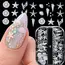 6Grids Pearlescent Shell Nail Charms Mini White Starfish, Shells, Pearl Design Ice-Clear Aurora Ocean Series Nail Rhinestones