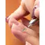 10PCS Diamond Nail Drill Bit, Under Nail Cleaner Cuticle Remover Nail Prepare, Nail Supplies for Nail Techs(Fine or Medium)