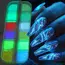 12 Grids Glowing in The Dark Glitter Shiny Holographic Sugar Nail Powder Luminous Effect Nail Art Chrome Pigment Flakes Dust