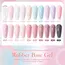 BORN PRETTY 15ml Milky Pink Rubber Base Gel Nail Polish Glitter Semi-Permanent Varnish Soak Off Self Leveling UV LED Polish