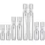 8PCS 10ml 5ml 3ml 2ml Refillable Mini Portable Perfume Bottle Empty Transparent Glass Sample Perfume Spray Bottle for Travel