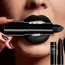 Matte black lipstick, long-lasting waterproof, no creases, Gothic dark makeup party, Halloween cosplay makeup