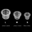 100pc S/M/L Plastic Disposable Microblading Tattoo Ink Cups Permanent Makeup Pigment Clear Holder Container Cap Tattoo Accessory