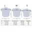100pc S/M/L Plastic Disposable Microblading Tattoo Ink Cups Permanent Makeup Pigment Clear Holder Container Cap Tattoo Accessory
