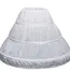 Girls Crinoline Petticoat with Hoop Under Skirt Short White Underskirt A-line Ball Gown Petticoats