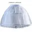 Girls Crinoline Petticoat with Hoop Under Skirt Short White Underskirt A-line Ball Gown Petticoats