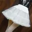 Women Girls Ruffled Short Petticoat Solid Fluffy Bubble Tutu Skirt Puffy Half Slip Prom Crinoline Underskirt No Hoop
