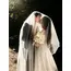 Single Layer 3M Cathedral Veil Soft Tulle Plain White Korean Minimal Bridal Veil Sheer Airy Long Train For Wedding G84