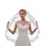 Women's Short 2 Tier Lace Wedding Bridal Veil With Comb