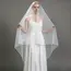 Single Layer 3M Cathedral Veil Soft Tulle Plain White Korean Minimal Bridal Veil Sheer Airy Long Train For Wedding G84