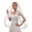 Women's Short 2 Tier Lace Wedding Bridal Veil With Comb