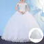 6 Hoop 3 Hoop 8 HoopCrinoline Black White Long Wedding Petticoat Ball Gown Dress Underskirt Skirt Half Slips Wedding Accessories