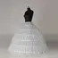 6 Hoop 3 Hoop 8 HoopCrinoline Black White Long Wedding Petticoat Ball Gown Dress Underskirt Skirt Half Slips Wedding Accessories