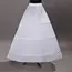 New Arrival 3Hopps Ball Gown Petticoat Underskirt Wedding Bridal Dress Jupon Mariage Halka Rockabilly With Tulle