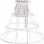 Girls 3 Hoops Crinoline Cage Bustle Petticoat Women Adjustable Pannier for dress