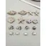 16PCS DIY Starfish Shoe Charms Bling Conch Shoes Buckle Decorations Removable Shell Shoe Accessories Mutlifunctional Shoe Clips