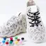 Spring Lock Shoelaces No Tie Shoe Laces Sneakers Round Elastic Shoelace Kid Adult Quick Without Ties Shoestrings Rubber Bands