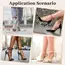 2/5/10Pairs Silicone Heel Protectors Stoppers Latin Stiletto Dancing Cover Antislip High Heeler Bridal Wedding Shoes Accessories