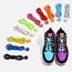 Spring Lock Shoelaces No Tie Shoe Laces Sneakers Round Elastic Shoelace Kid Adult Quick Without Ties Shoestrings Rubber Bands