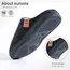 Winter men's slippers memory cotton shoe pad TPR large sole flat bottom anti slip warm and comfortable indoor knitted shoes