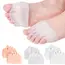 1 Pair of Gel Toe Protectors for the Forefoot, Featuring Breathable Honeycomb Design, Soft Silicone Socks, Specially Designed for Comfort, Suitable for Both Men and Women.