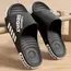 Unisex EVA Slippers 40-47  Flat Sole Home Slippers Fashion Open Toe Sandals for Home Beach Shower Indoor Outdoor Shoes
