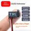 The Smallest Ever 0.5 Inch OLED Digital Voltmeter 0-30V Ultra Thin High Precision 2/3 Wire New Arrival