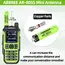 ABBREE AR-805S Mini Antenna Walkie Talkie SMA-Female UHF VHF Dual Band High Gain For Baofeng UV-5R Mini UV-21 PRO Ham Radio