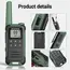 2pcs Baofeng F22/T22 Mini Walkie Talkie PMR Long Range Rechargable Portable Two Way Radio Type-C Charger VOX for Camping Trip