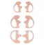 2Pcs Ear Molds Soft 2-Way Radio Earmold Replacing Earpiece Insert for Acoustic Coil Tube audio kits Headphone Accessories
