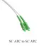 Fiber Optic Wire APC SC to SC APC Optical Single-mode 1-core G657A1 Indoor Extension Cable 3M/5M/10M/15M/20M Fiber Optic Cable