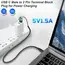 1-4Pcs 5V Crimp Terminal Block Green Data Transfer Charging Connector 5V Solderless Plug USB C To 2Pin Terminal Adapter Screw