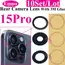Emmahelp 10pcs A+ Back Camera Glass for iPhone 11 12 13 14 15 Pro Max 13Mini XR XS 14Plus Rear Camera Cover Lens 3M Sticker