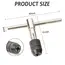 T-Handle Wrench  M3 M4 M5 M6 M8 Hand Tap Reamer Thread Tapping Tool Set Adjustable Machine Screw Thread Tapping Drill Bit