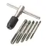 T-Handle Wrench  M3 M4 M5 M6 M8 Hand Tap Reamer Thread Tapping Tool Set Adjustable Machine Screw Thread Tapping Drill Bit