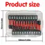12/24 Piece Industrial-Grade Durable Impact Bit Set, Made of S2 Alloy Steel, Impact-Resistant and Anti-Breakage, Dual Standard (Imperial/Metric) Anti-Slip Precision Bits, the Best Partner for Power Tools, Recommended by Maintenance Engineers