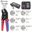Ratchet Crimping Tool SN-58B Pliers Kit for XH2.54/DuPont2.54/2.8/4.8/6.3/uninsulated/Ferrule Terminals (0.25-1.5mm ²) 23-16AWG