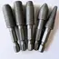 5pcs Hex Shank Rotary Steel File Set for Drilling, Grinding, Sanding & Engraving - Durable Carbon Steel, Dark Gray