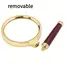 1 Metal Magnifying Glass, 3-5x High-Definition Handheld Magnifying Glass, Suitable for Reading, Science Experiments, Sunlight