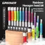 GREENERY Rainbow Hex Key Allen Wrench Screwdriver Bit Set Electric Power Drill Color-Coded Strong Durable Magnetic Repair Tools