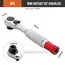 Hi-Spec 1/4 Ratchet Double Head Fast Ratchet Wrench Double-Ended Mini Socket Wrench Set Bicycle Workshop Tool Hand Tools