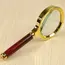 1 Metal Magnifying Glass, 3-5x High-Definition Handheld Magnifying Glass, Suitable for Reading, Science Experiments, Sunlight