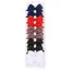 10Pcs/Set Solid Color Kids Bows Hair Clips for Baby Girls Handmade Ribbon Bowknot Hairpin Barrettes New Year Hair Accessories