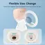 MAMIJOY Silicone Flange Inserts for Breast Pumps Electric Breast Pumps Nipple Tunnel Narrow Connector 13/15/17/19/21/24mm Flange